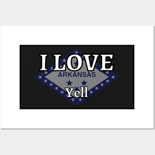 I LOVE Yell | Arkensas County Posters and Art